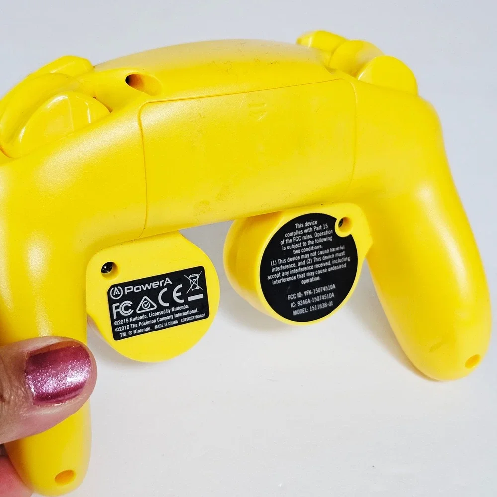 Nintendo Switch Wireless GameCube Style Pikachu Controller Yellow Pokemon PowerA